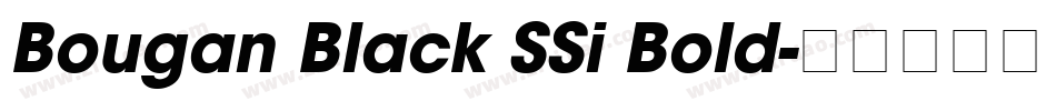 Bougan Black SSi Bold字体转换